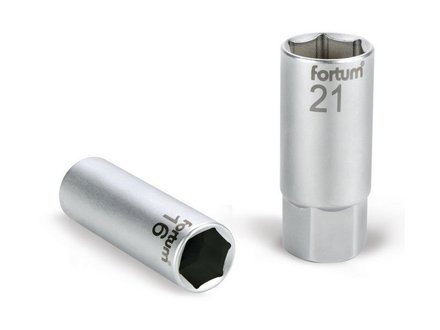 Hlavice nástrčná na zapalovací svíčky Fortum (4700902) hlavice nástrčná na zapalovací svíčky, 1/2", 16mm, L 65mm, 61CrV5