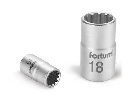 Hlavice nástrčná Fortum (4701102) hlavice nástrčná MULTI-LOCK, 1/4&quot;, 4mm, L 25mm, 61CrV5