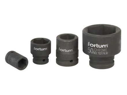 Hlavice nástrčná Fortum (4703022) hlavice nástrčná rázová, 3/4“, 22mm, L 52mm, CrMoV