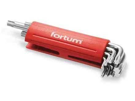 L-klíče TORX Fortum (4710300) L-klíče TORX , 9ks, T 10-15-20-25-27-30-40-45-50, S2