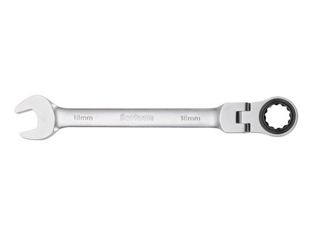 Klíč ráčnový očkoplochý Fortum (4720208) klíč ráčnový očkoplochý s kloubem, 72 zubů, 8mm, L 134mm, CrV/S2