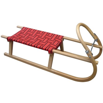 Sáně Acra Sáně dřevěné 110 cm - červená