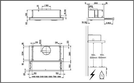 Výsuvný odsavač par Beko CTB6250W (2)