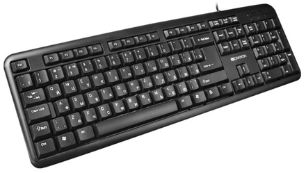 Počítačová klávesnice Canyon CNE-CKEY01-CZ, omyvatelná - černá
