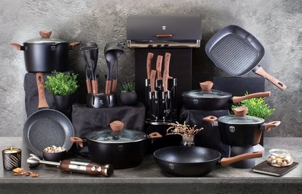 Pánev Berlingerhaus BH-1718 hluboká s poklicí 24 cm Forest Line Rosewood (5)