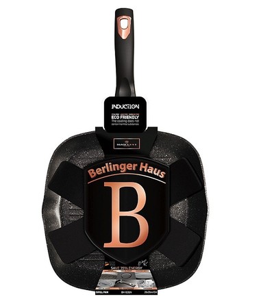 Pánev grilovací s mramorovým povrchem Berlingerhaus BH-1636 28 cm Black Rose Collection (3)