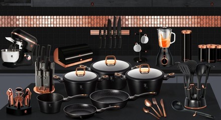 Pánev grilovací s mramorovým povrchem Berlingerhaus BH-1636 28 cm Black Rose Collection (5)