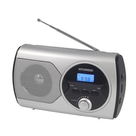 Radiopřijímač Hyundai PR 570PLLS, FM PLL, stříbrný