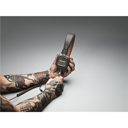 Polootevřená sluchátka Marshall Major II Bluetooth - hnědá (4)