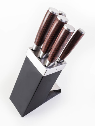 Sada nožů G21 Sada nožů Gourmet Dynamic 5 ks + černo-nerezový blok (3)