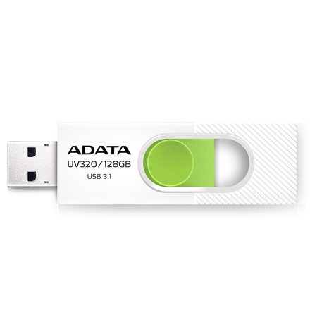 USB Flash disk A-Data USB UV320 64GB white/green (USB 3.0) (AUV320-64G-RWHGN)