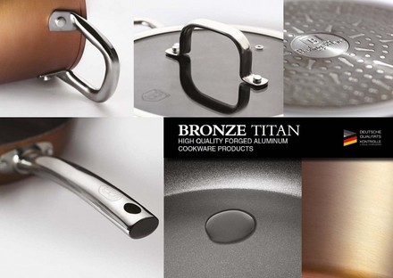 Pánev grilovací s mramorovým povrchem Berlingerhaus BH-1693 28 cm Bronze Titan Collection (3)