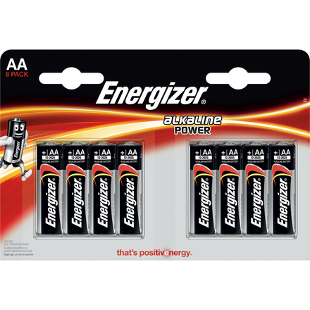 Tužkové baterie Energizer LR6 4+4BP AA FP Alk