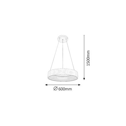Lustr Rabalux 2510 LED Závěsné svítidlo ADELINE LED/36W (2)
