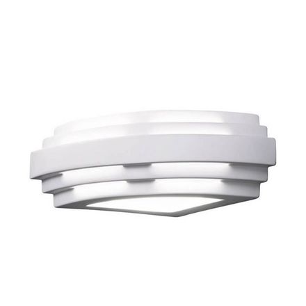 Nástěnné svítidlo Kolarz (0290.61E) WL STIEGEL, Bílá, 1 flg., G9, 48W, IP20, L 8cm, B 23cm, A 13cm, Rohová montáž