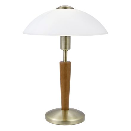 Stolní lampa Eglo (87256) Stolní lampa SOLO 1 1xE14/60W ořechové dřevo