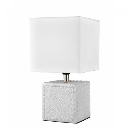 Stolní lampa Esto (20507) WANDA TL Leather WHT E14 H30