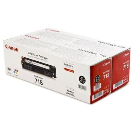 Toner Canon CRG-718Bk, 2 x 3, 4K stran originální - černý
