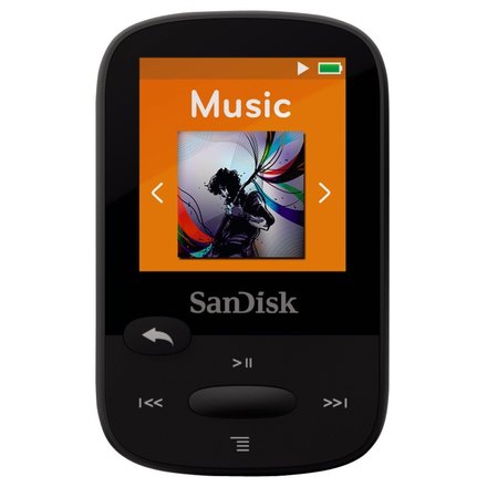 MP3 přehrávač SanDisk Sansa Clip Sports 8GB, černý