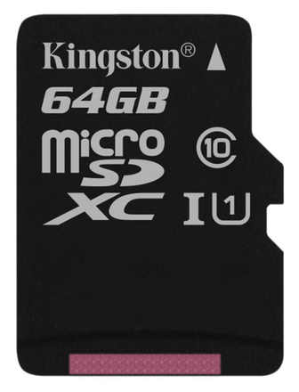 Paměťová karta Kingston Canvas Select MicroSDXC 64GB UHS-I U1 (80R/ 10W)