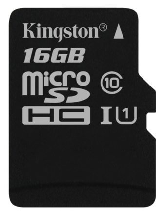 Paměťová karta Kingston Canvas Select MicroSDHC 16GB UHS-I U1 (80R/ 10W)
