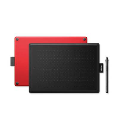 Grafický tablet k počítači Wacom One By Medium - černý/ červený (3)