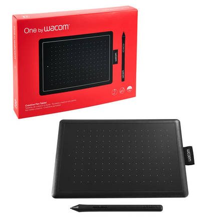 Grafický tablet k počítači Wacom One By Small - černý/ červený (4)