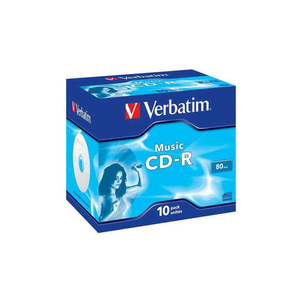 CD disk Verbatim CD-R 700MB 16x, AZO, jewel, 10ks (43365)