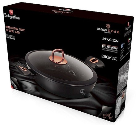 Pekáč s poklicí s mramorovým povrchem Berlingerhaus BH-1640 28 cm Black Rose Collection (1)