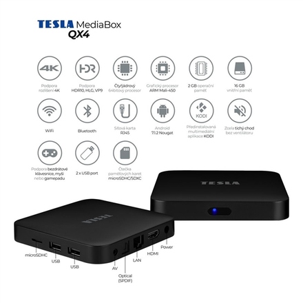 Multimediální centrum Tesla MediaBox QX4, 4K HDR (5)