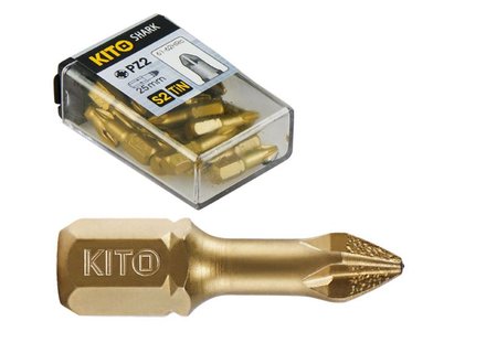 Hroty Kito (4820113) hroty, sada 20ks, PH 3x25mm, S2/TiN