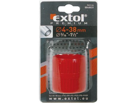 Odhrotovač trubek Extol Premium (8848031) vnitřní i vnější, plastový, O 4-38mm (1)