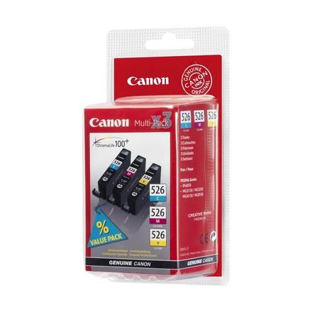Inkoustová náplň Canon CLI-526 C/ M/ Y, 340 stran originální - červená/ modrá/ žlutá