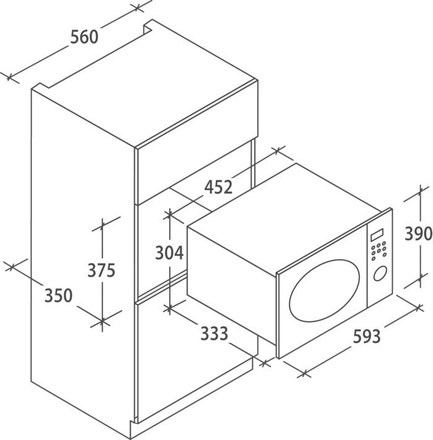 Vestavná mikrovlnná trouba Candy MIC 20 GDFGH (1)