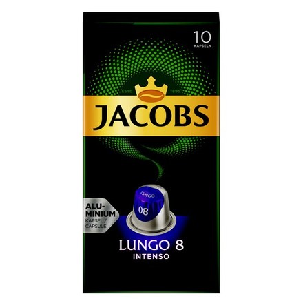 Kávové kapsle Jacobs Lungo Intenso 10ks intenzita 8