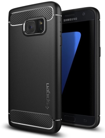 Kryt na mobil Spigen Rugger Armor pro Samsung Galaxy S7 - černý