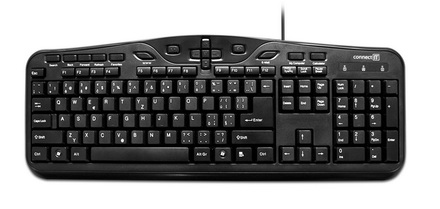 Počítačová klávesnice Connect IT CI-81, CZ - černá