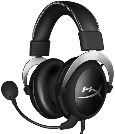 Sluchátka s mikrofonem HyperX Cloud - stříbrný