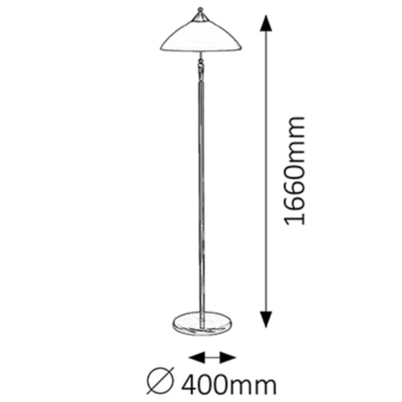 Stojací lampa Rabalux 8178 Stojací lampa REGINA 1xE27/60W/230V (1)
