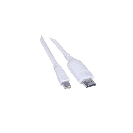 Redukční kabel PremiumCord Mini DisplayPort / HDMI, 2m - bílý