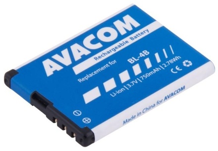 Baterie do mobilu Avacom pro Nokia 6111, Li-Ion 3, 7V 750mAh (náhrada BL-4B)