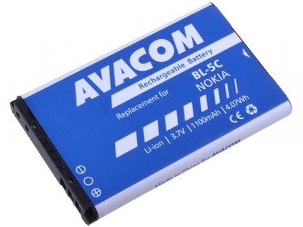 Baterie do mobilu Avacom pro Nokia 6230, N70, Li-Ion 1100mAh (náhrada BL-5C)