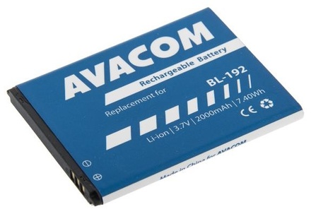 Baterie do mobilu Avacom pro Lenovo A328, Li-Ion 3, 7V 2000mAh (náhrada BL192)