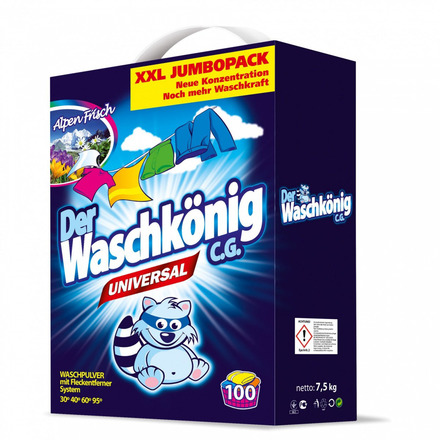 Prací prášek Waschkonig Universal XXL prací prášek 7,5 kg (100 praní)