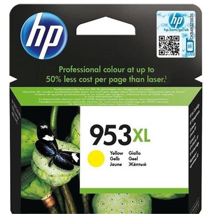 Inkoustová náplň HP 953XL 1600 stran - žlutá originální