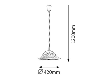 Lustr Rabalux 3954 Lustr ALABASTRO 1xE27/60W/230V (1)
