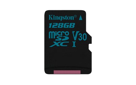 Paměťová karta Kingston 128GB microSDXC Canvas Go UHS-I U3 V30 90R/45W bez adapteru (SDCG2/128GBSP)
