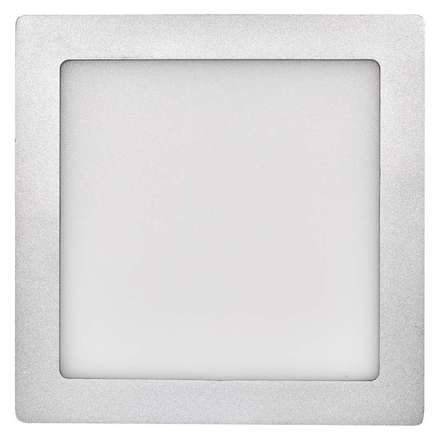 Přisazené LED svítidlo Emos ZM6242 LED panel 224×224, přisazený stříbrný, 18W neutrální bílá