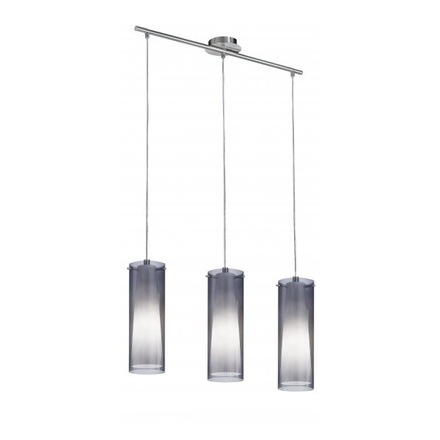 Lustr Eglo 90305 Lustr závěsný PINTO NERO 3xE27/60W kouřová