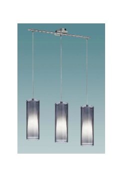 Lustr Eglo 90305 Lustr závěsný PINTO NERO 3xE27/60W kouřová (3)